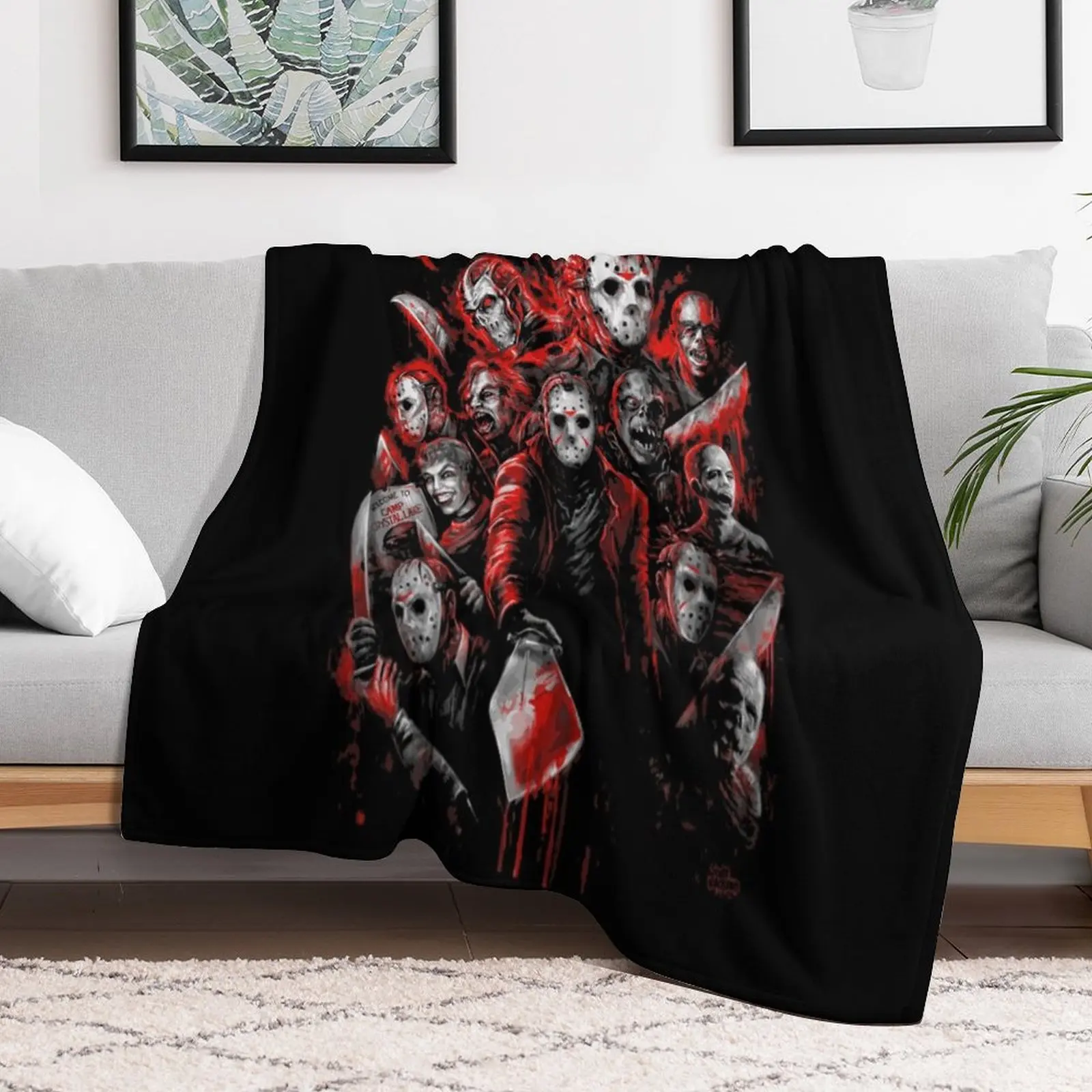 Jason Voorhees - Horror Throw Blanket Hairy Sleeping Bag for babies Decorative Sofas Blankets