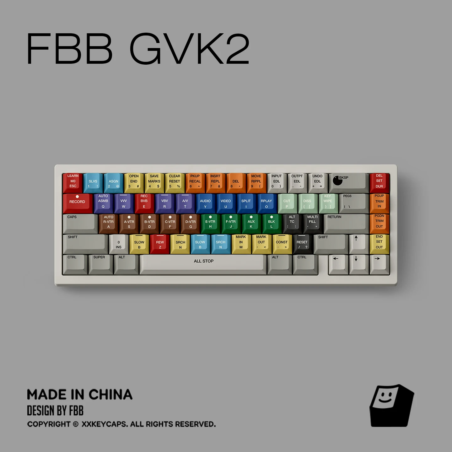 GVK2 Retro Mashup Theme Keycaps Set Personalizzato PBT Sublimazione Cherry Profilo Tastiera per Accessori Tastiera Meccanica