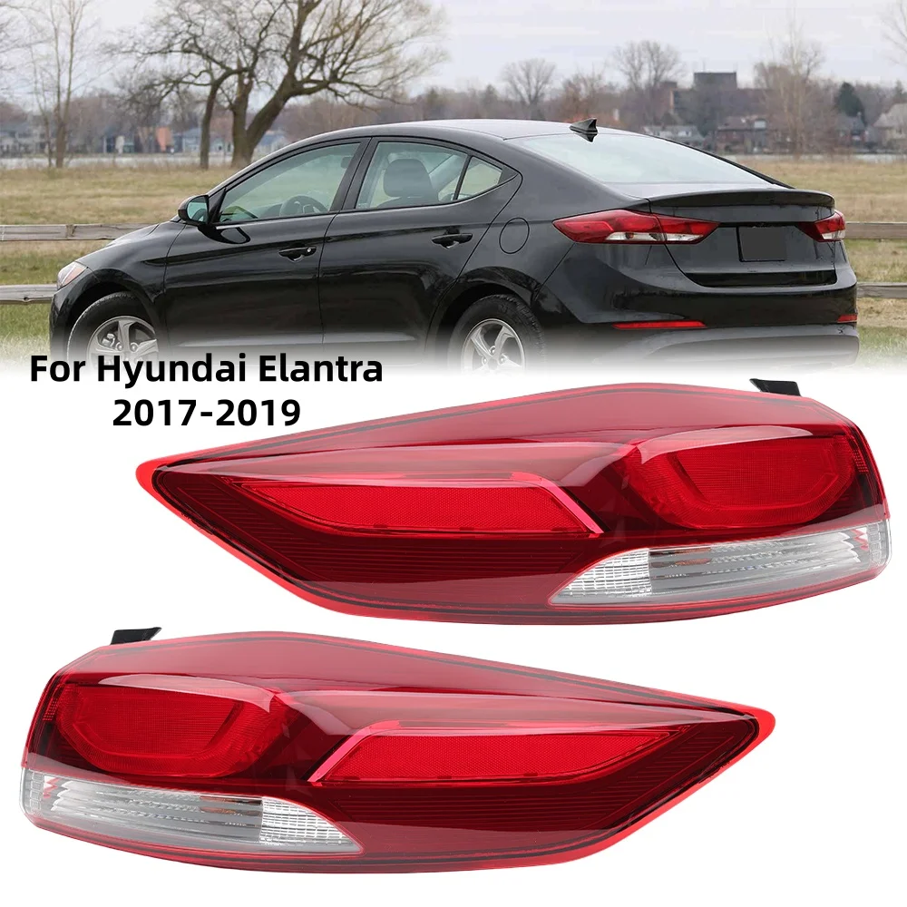 

Outer Rear Bumper Tail Light Brake Stop Reverse Lamp Taillight For Hyundai Elantra 2017 -2019 without Side Light Car Accessories