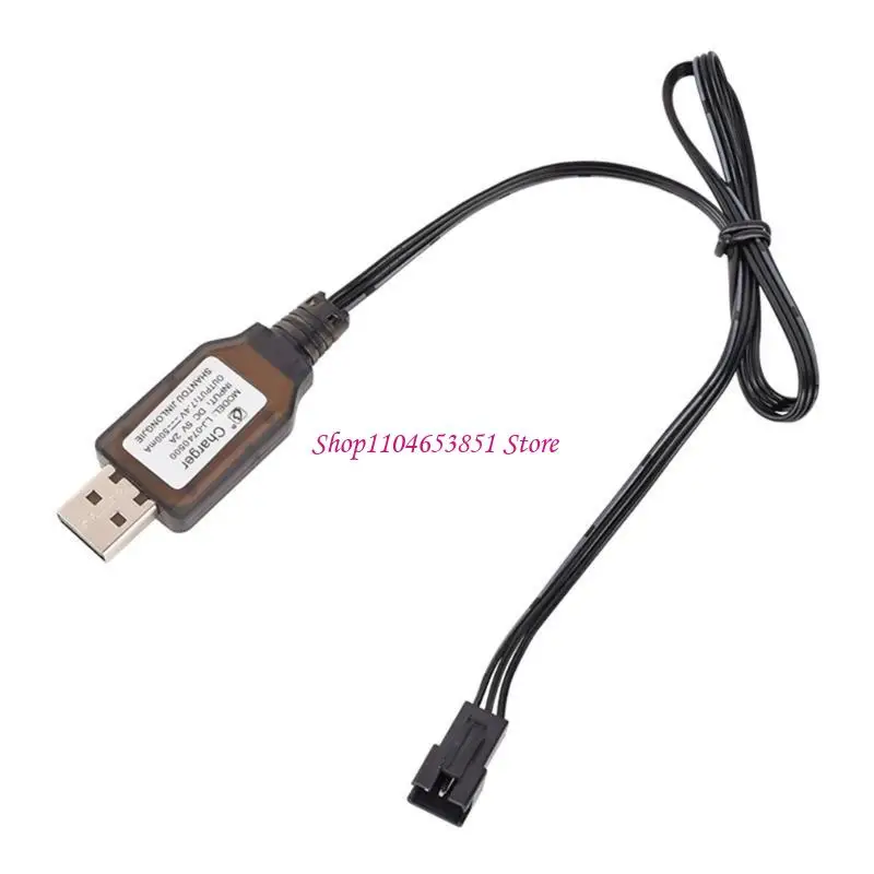 Cable carga USB batería litio SM3P enchufe 7.4V para coche reloj