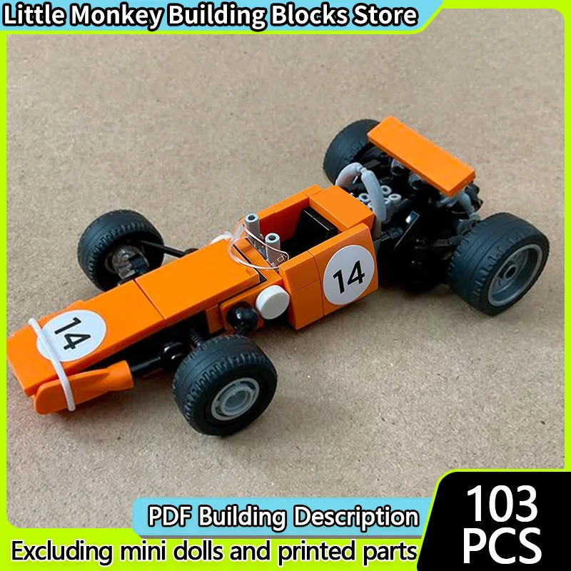 

Speed Racing Car Model MOC Building Bricks M7A Formula Racing Car Modular Technology Children Holiday Gifts Assemble Toys Suit