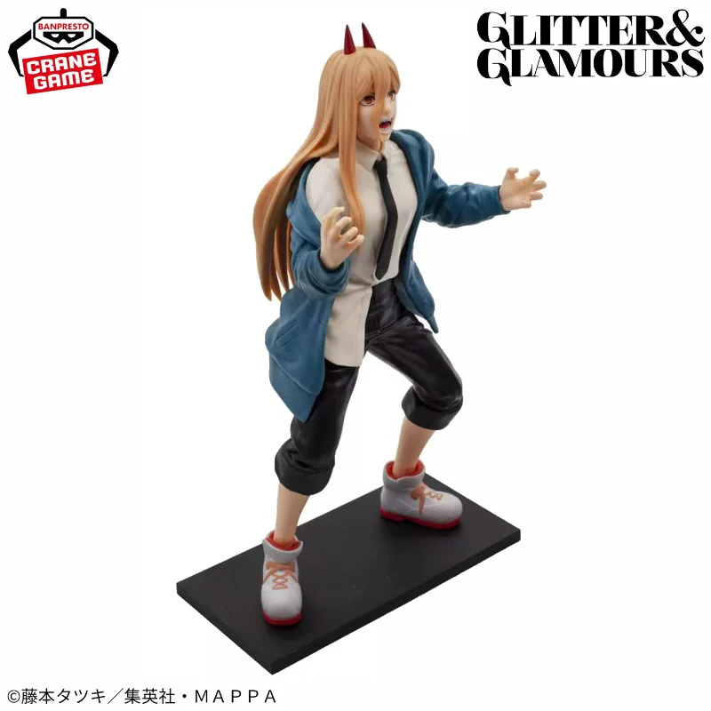 En Stock Original BANDAI BANPRESTO GLITTER & GLAMOURS tronçonneuse homme puissance Anime Figure modèle Collection cadeau d'anniversaire ornements