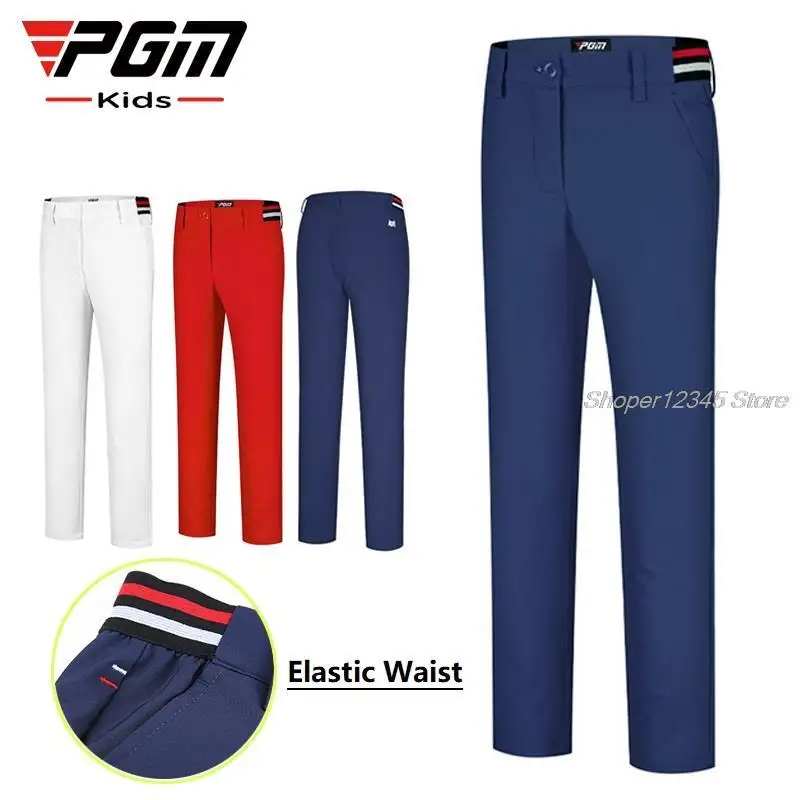 

Pgm Elastic Waist Kids Golf Pants Boys Girls Golf Long Trousers Children Windproof Sports Sweatpant Autumn Winter Casual Clothes