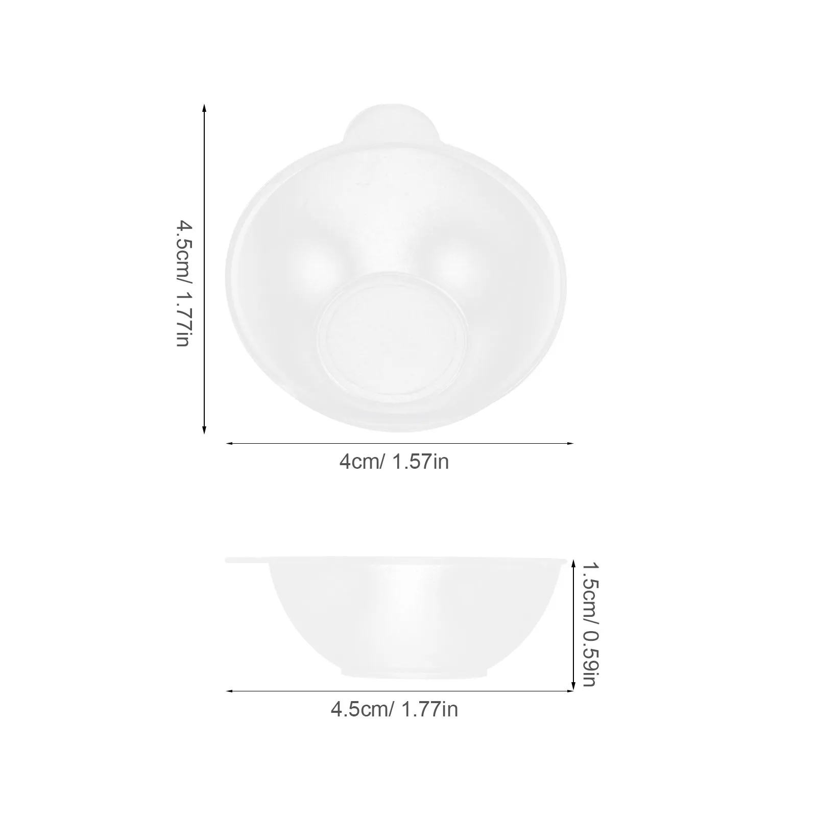 Stackable Plastic Scale Tray Narrow Spout Design for Small Items Weighing Dish Jewelry Beads Powder Kitchen Scale Accessories