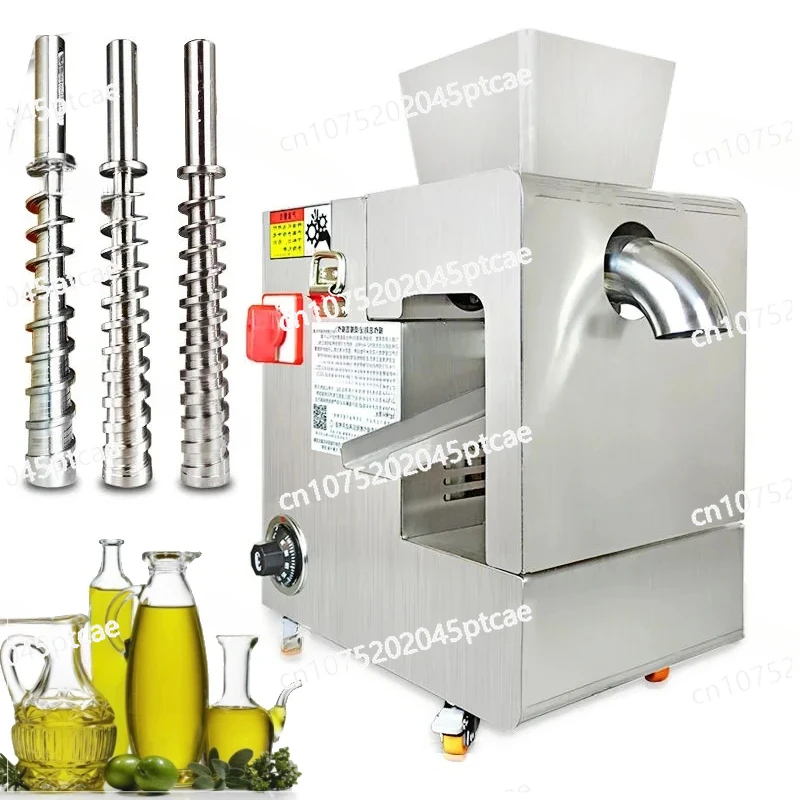 Stainless Steel Oil, Olive Press, Extractor, Commercial, Cold, Hot, ExtractorWalnut, , Sesame, 220V