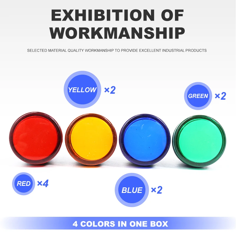 10pcs 22mm Panel Mount Signal Power Indicator Light Pilot Lamp AC 220V AD16-22DS beacon light led