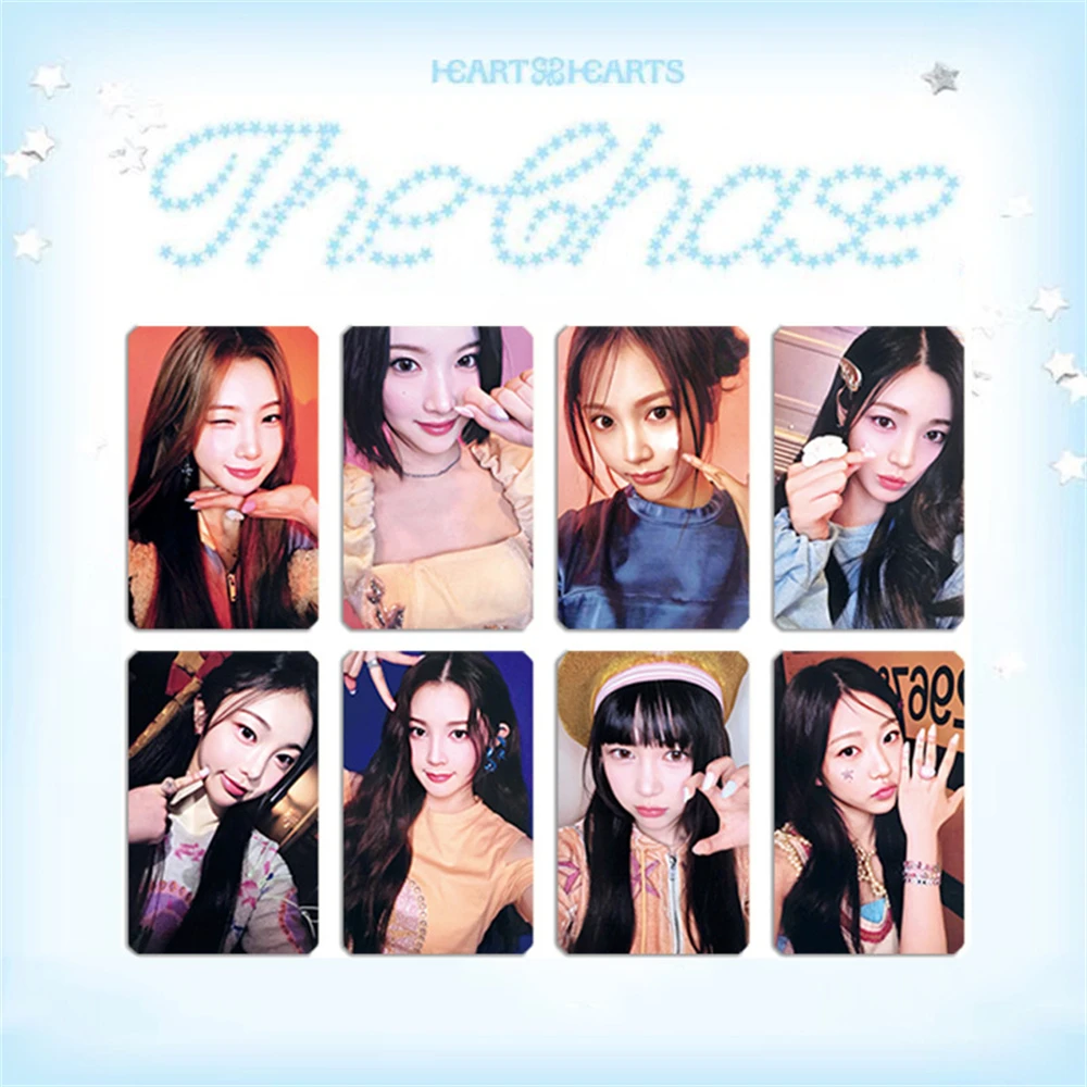 KPOP Hearts2Hearts The Chase Album Photocards H2H Member بطاقة بريدية JIWOO STELLA JUUN CARMEN مجموعة بطاقات Lomo على الوجهين