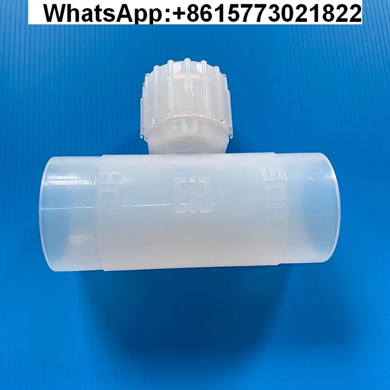 

PFA bead type welding tee EIB semiconductor, anti-high and low temperature, anti-corrosion, butt joint