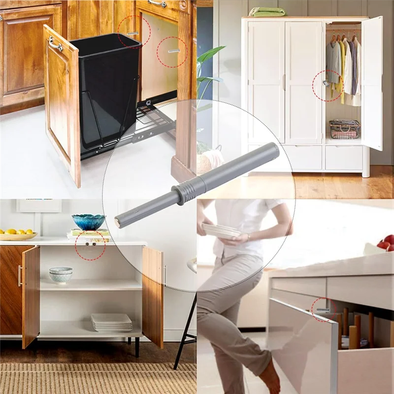 

A37T-Push To Open Cabinet Hardware 10Pack Push Latch & Lock For Door Touch Latches And Catch Push Release Drawer