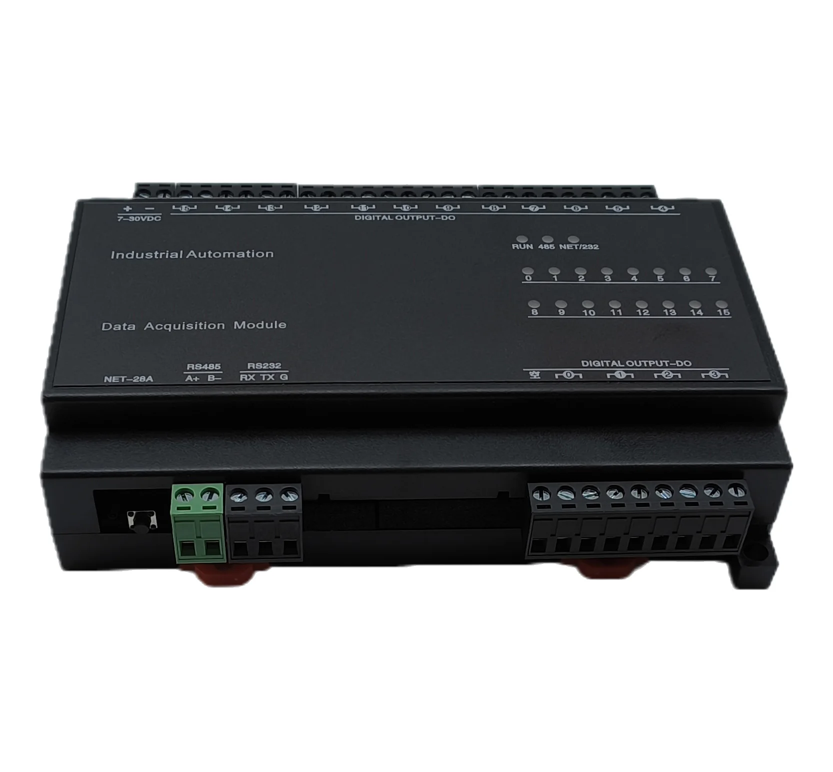 BOY-RTU-328A 16-channel Relay Output Module Modbus RTU Unit 5A/250VAC Contact Capacity Equipment RS485/RS232 Communication