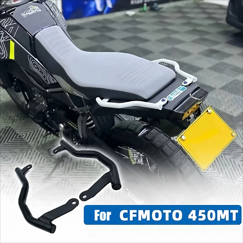 

For CFMOTO 450MT 450 MT 2024 2025 Motorcycle Rear Armrest Passenger Rear Seat Grab Bar Handles Seat Kit Luggage Rack Accessories