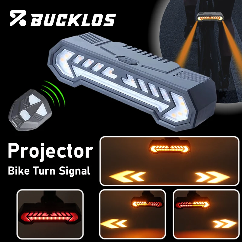 AliExpress BUCKLOS Turn Signal Bike Taillight Remote Bicycle Rear Light Mtb Bike Turn Signal Tail Light Rechargeable Bicycle Rear Lights