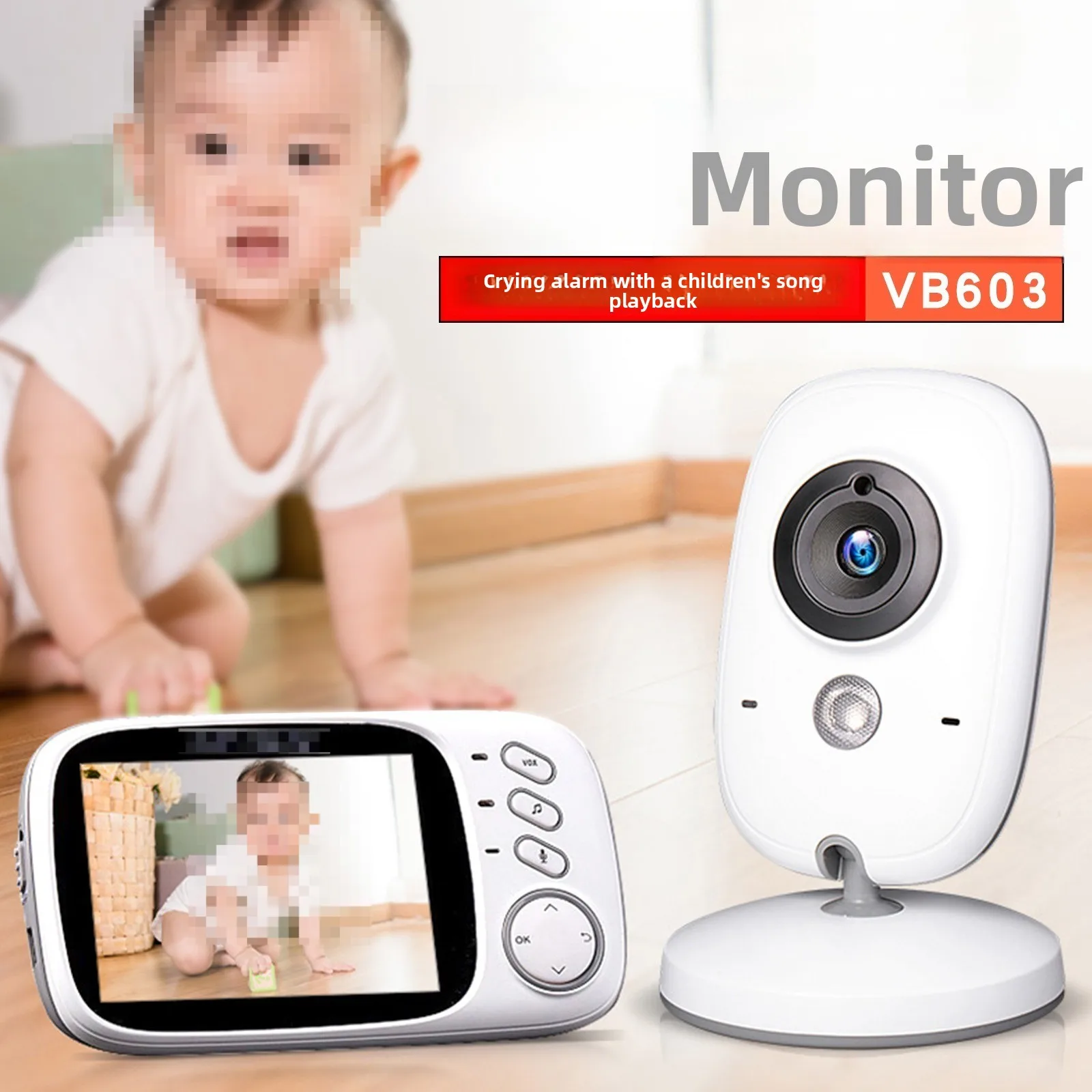 VB603 Monitor wireless Baby Care Monitor Telecamera Multilingue ad alta definizione