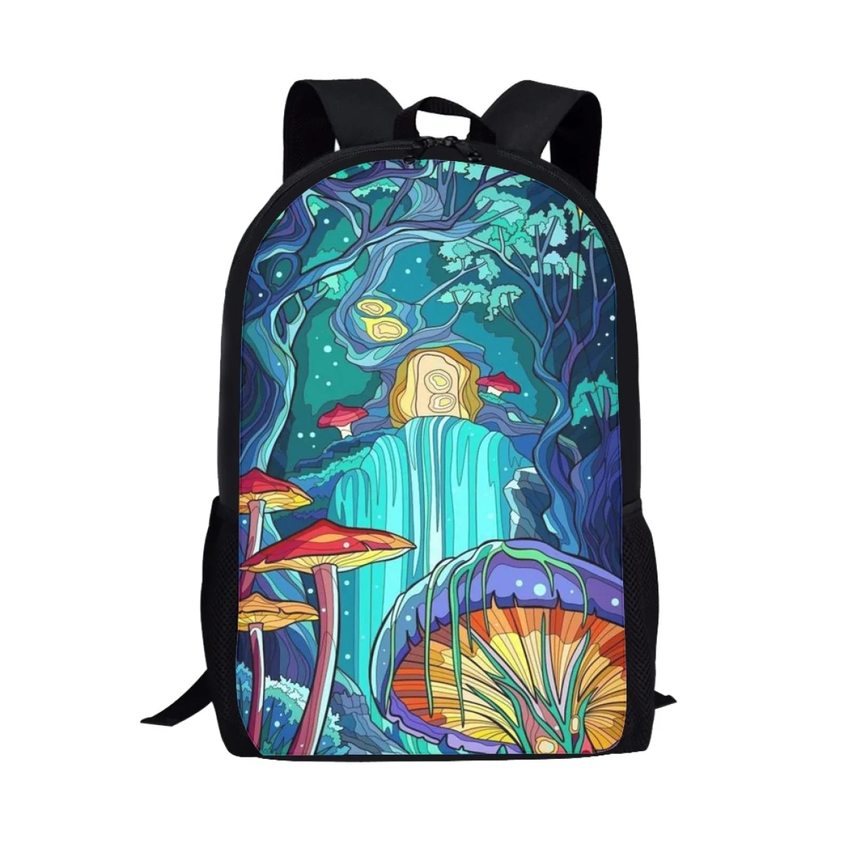 Mushroom Pattern School Bag for Teenager Boys Girls Fashion Student Backpacks Women Men Daily Casual Backpack Storage Rucksacks