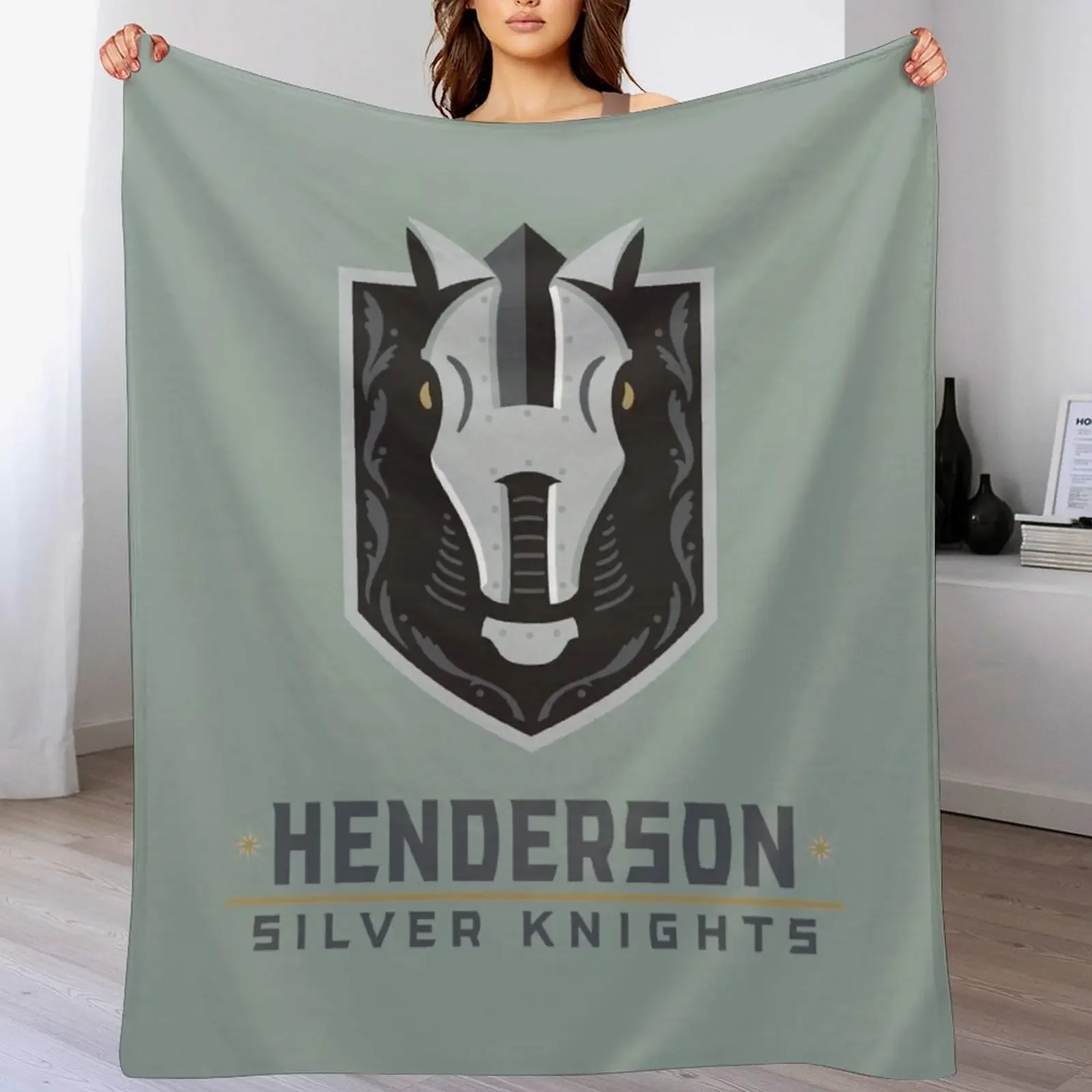 

The Silver Knights, Henderson Throw Blanket Wrinkle Resistant Lightweight Blanket