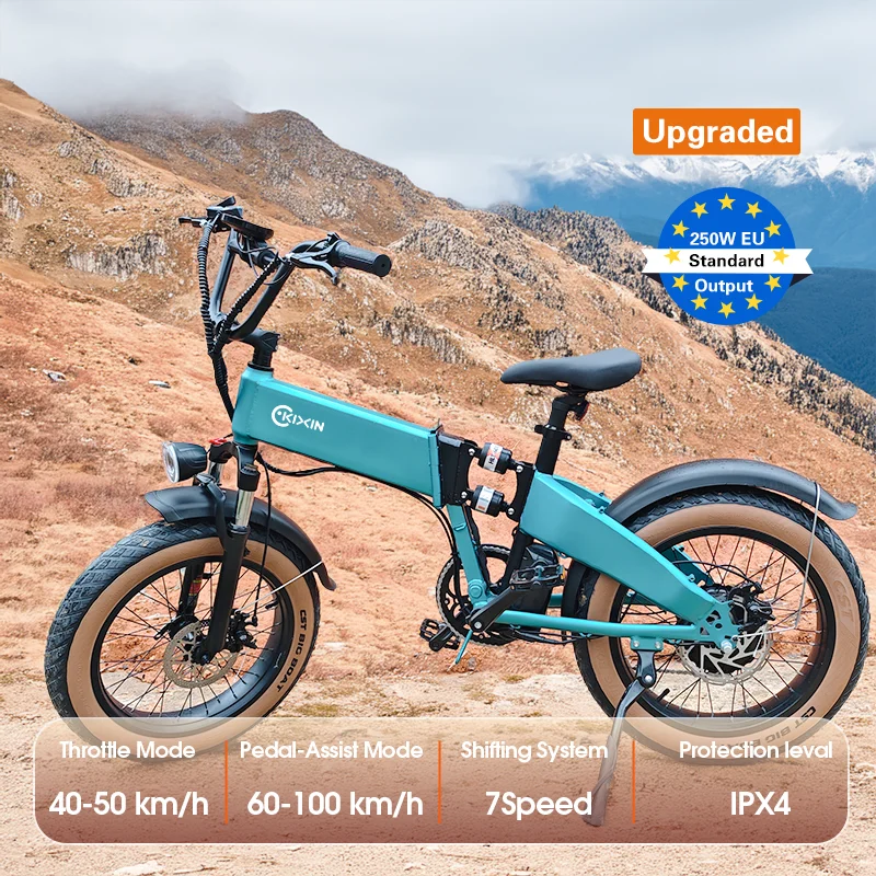 

2025 новейшая обновленная версия Pro T2, складной велосипед EBike, склад ЕС/США, вездеход, электрический велосипед с толстыми шинами, электрический горный велосипед