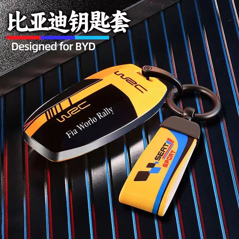 Защитный чехол для ключей BYD Dolphin, Sea Seal, Lion, Qin, Han, Tang, ATTO, Yuan, брелок для ключей BYD, украшение для автомобиля.