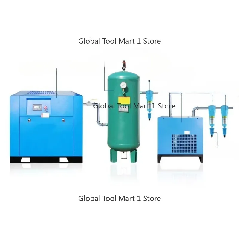 219cfm Energy Saving 37kw 50hp 8bar 6.3 Nm3/min Permanent Magnet VSD Industrial Screw Air Compressor