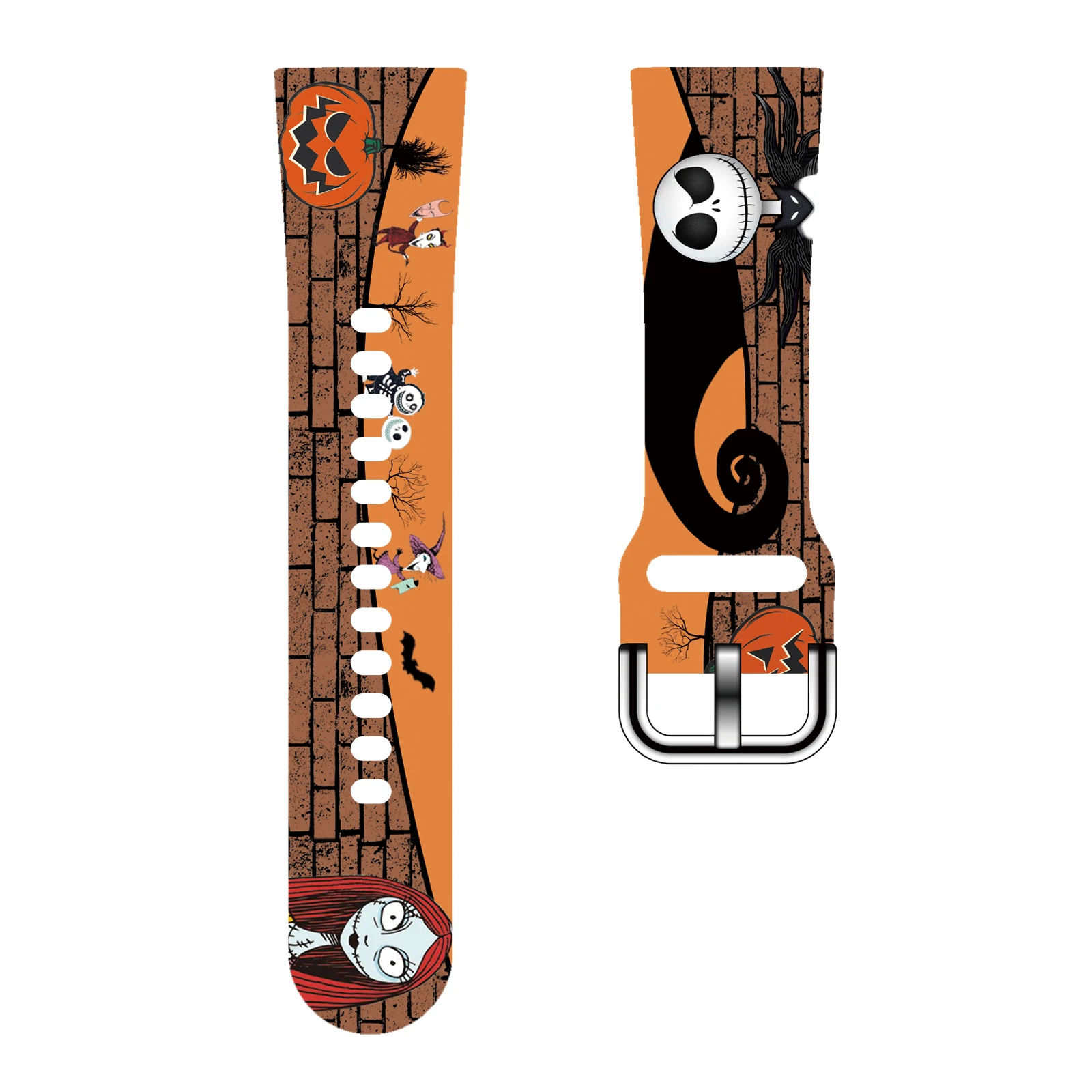 

Happy Halloween Printed Strap for Fitbit Versa 2/1 Watchband Replaceable Bracelet for Versa 4/3 Watch Band for Women as a Gift