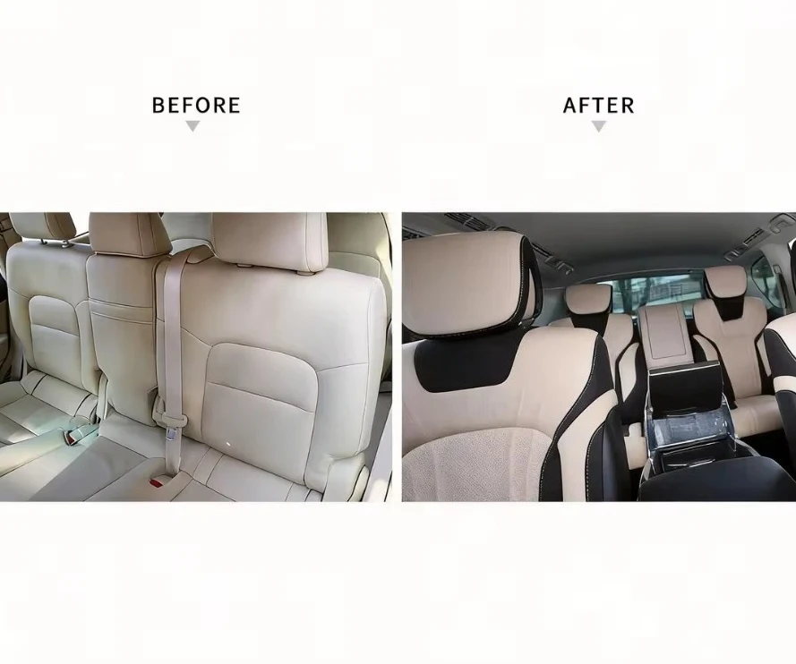Fashion Luxury Interior Seats for 2008-2015 LX570 Upgrade Four-seat Modern Leather Electric Adjustable Car Seats