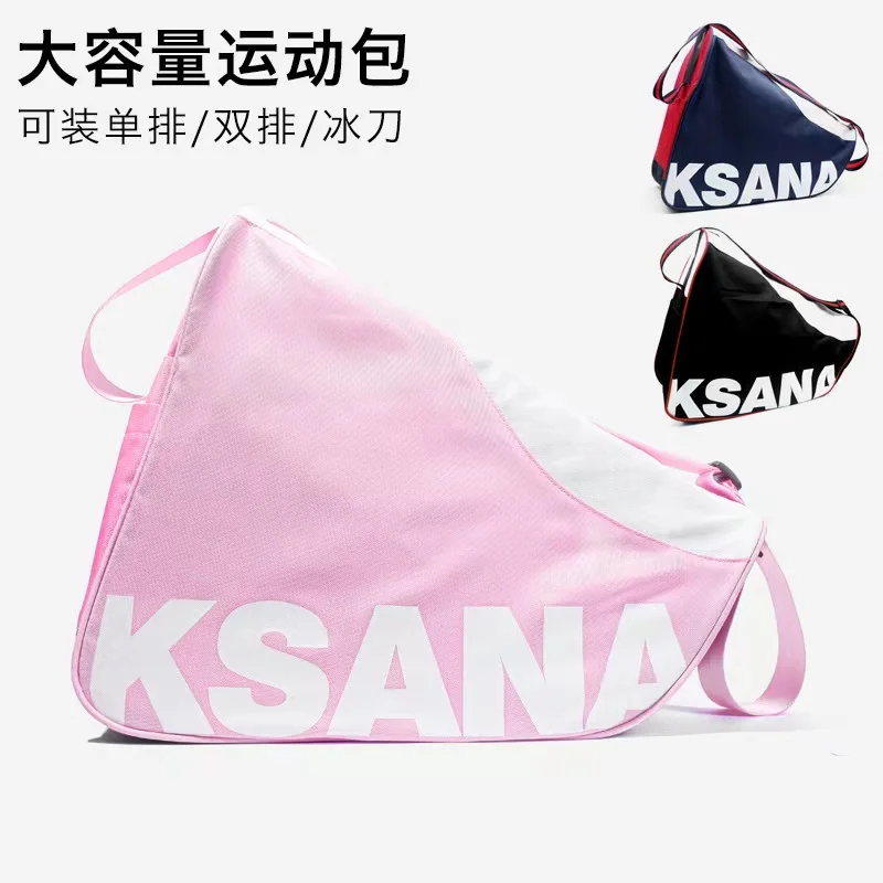 

Large Capacity Triangle Bag for Inline Skate, Carry Bag, Roller Skates, Ice Skates Carrier, Case with Shoulder Strap, Waterproof