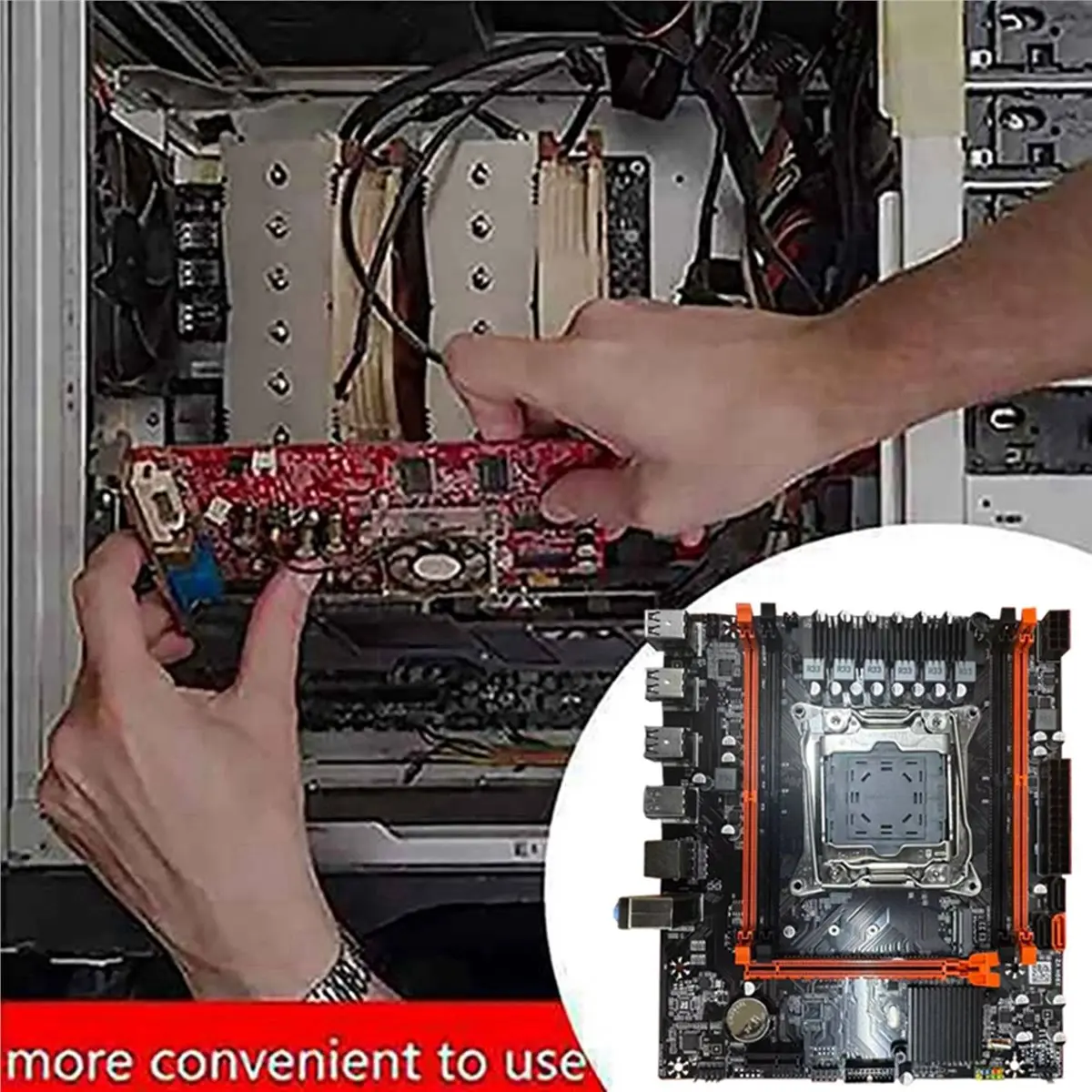 forfor X99H Desktop Motherboard+E5 2678 V3 CPU B85 LGA2011-3 4X DDR4 REG ECC RAM Slots M.2 PCIE SATA3.0 X99 Gaming Motherboard