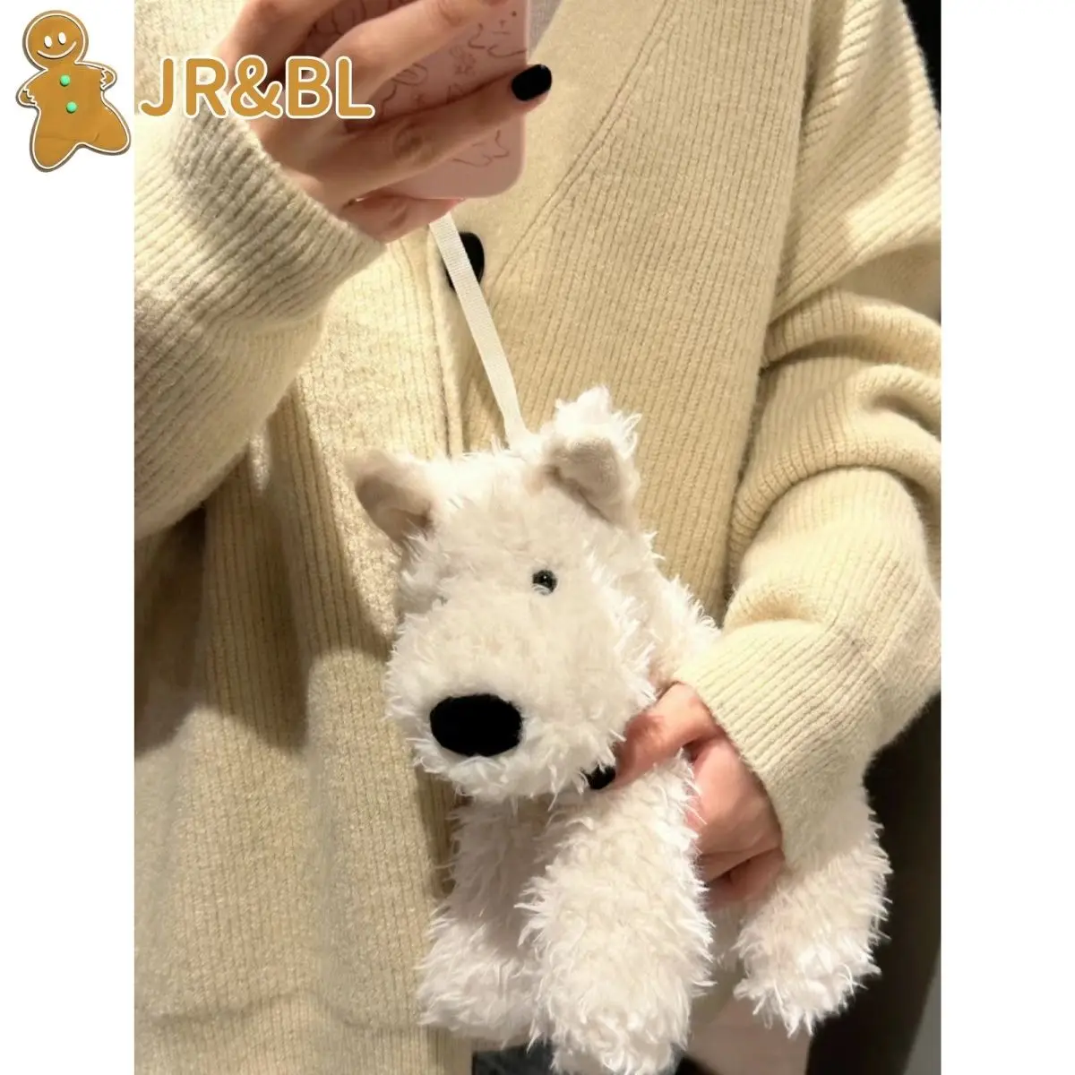 Dog Crossbody Bag Plush Doll Cartoon White JK Lolita Japanese Shoulder Bag Purses and Handbags Designer Bag Cool Fashion Purse