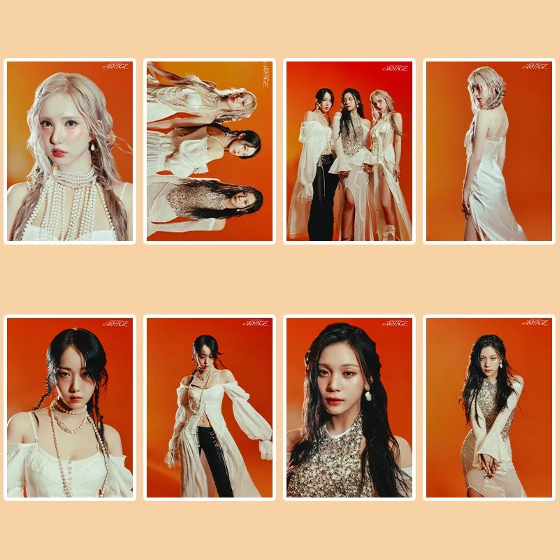 

2PCS/Set KPOP VIVIZ HD Self Adhesive Poster Album Teaser Photo Wall Sticker Room Decoration Eunha SinB Umji Fans Gift