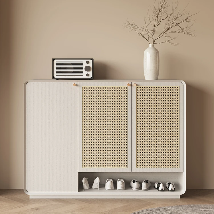 

！@Living Room Modern Furniture Rattan Shoes Storage Rack High Quality Shoe Stand Shoe Rack Cabinet Home Furniture