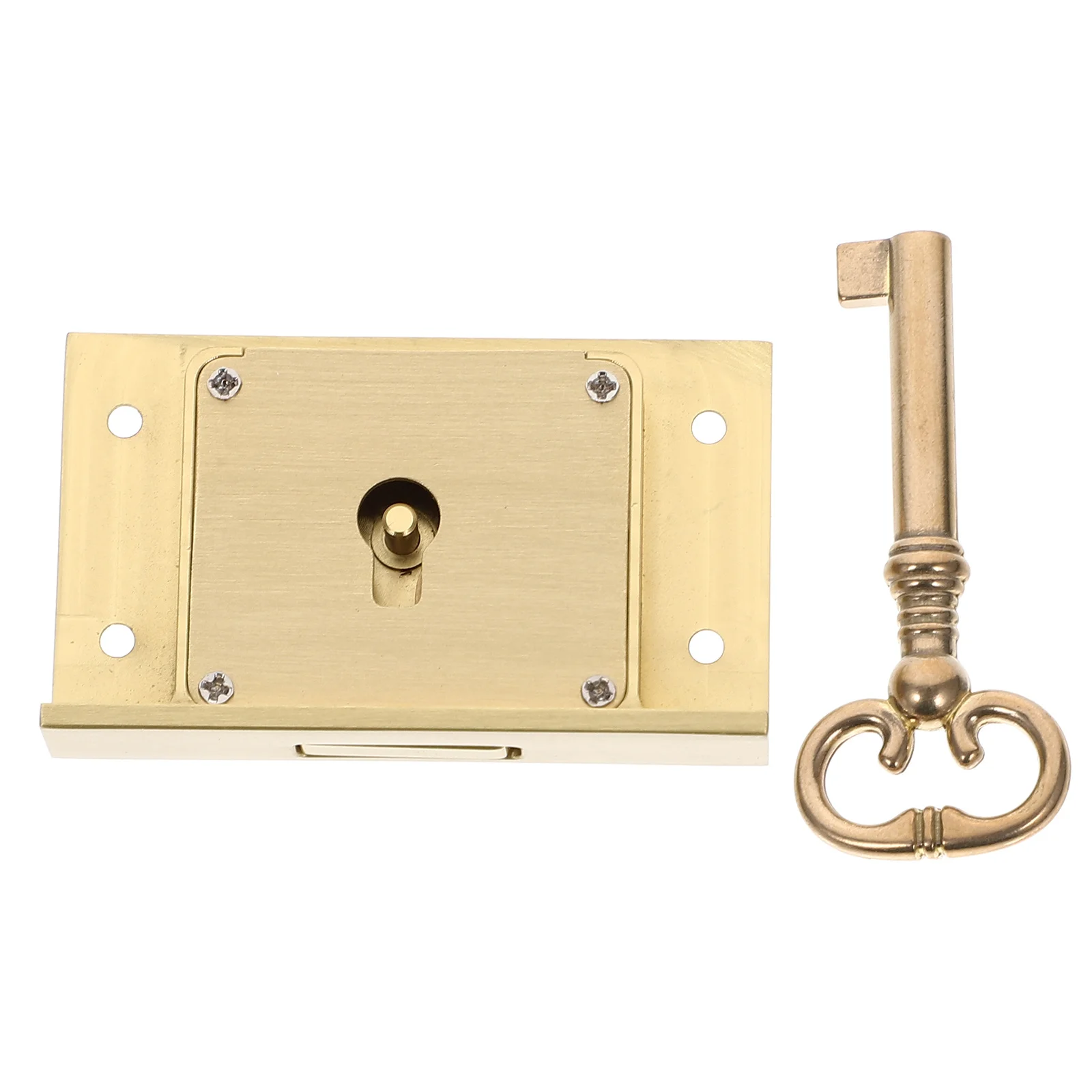 

Vintage Brass Lock Chinese Retro Style Smooth Drawer Cabinet Lock Replacement For File Cabinet Desk Locks With Keys