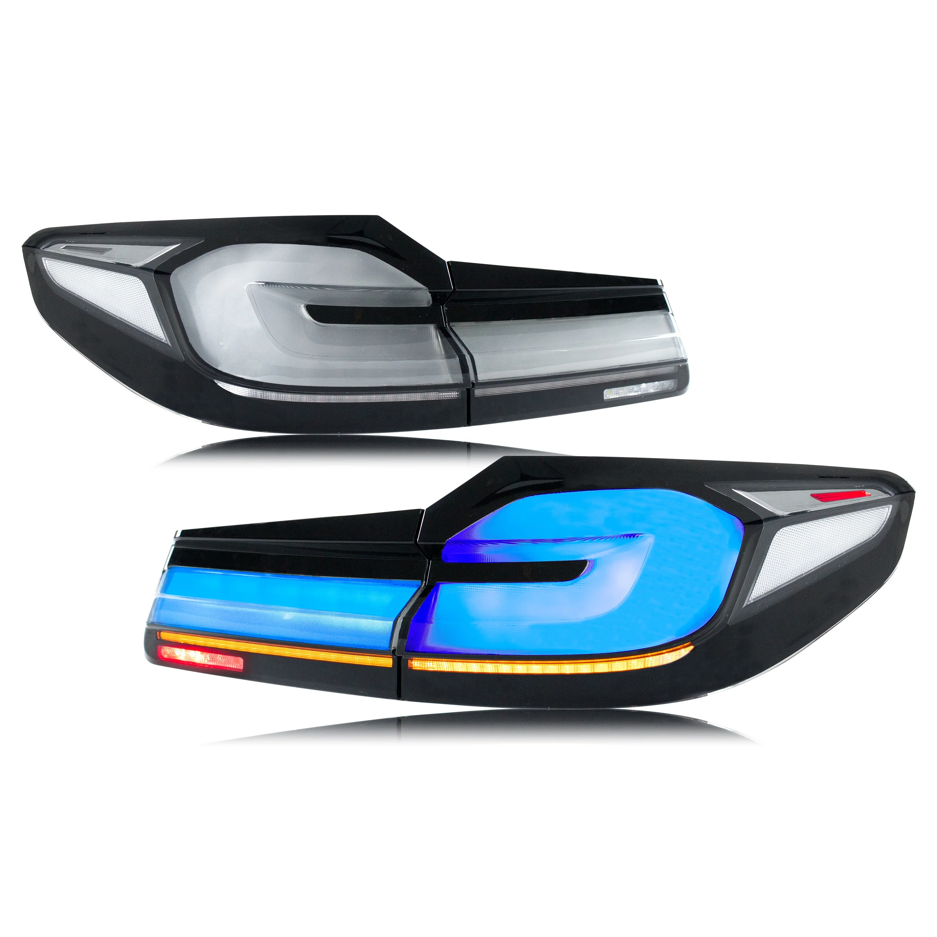 

For Full LED Light Tail Lamp for G30 F90 M5 5 Series 2017 2020 Pre Lci Saloon Dynamic Turn Signal Brake Blue Light Assembly