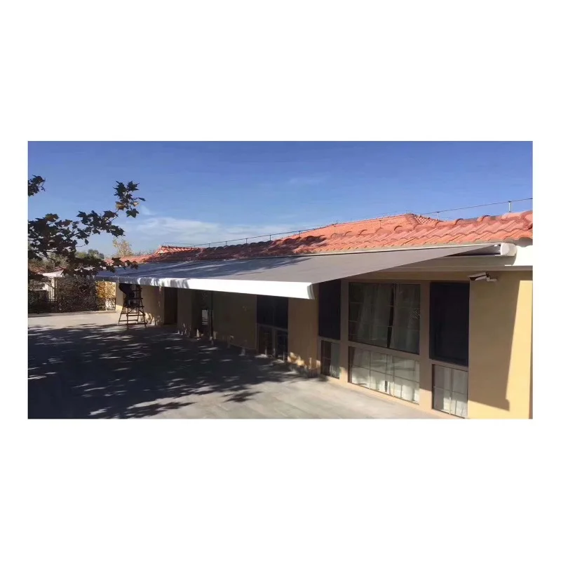 Custom Easy-to-Assemble Outdoor Vertical Awnings Retractable Manual Retractable Terrace Awnings
