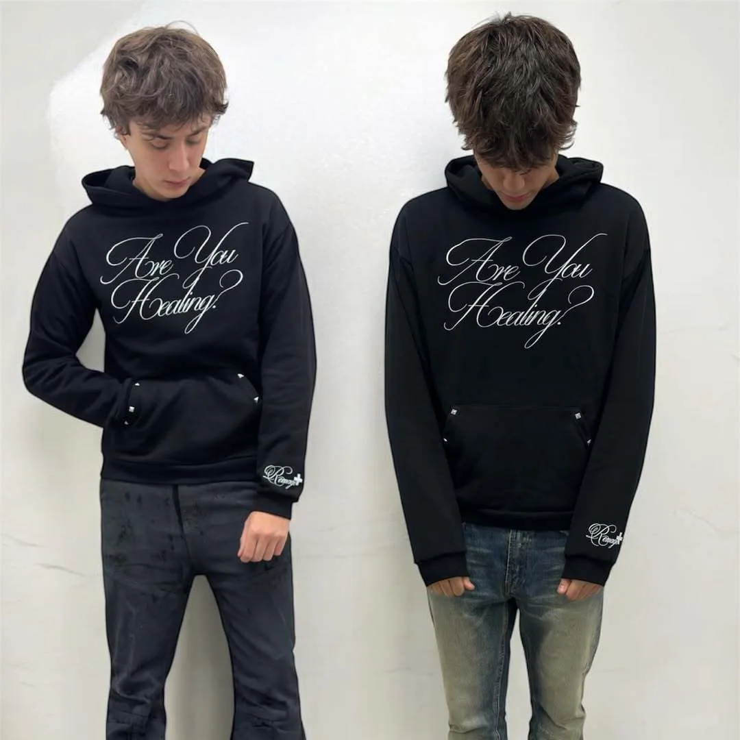 เสื้อฮู้ดฮิปฮอปสไตล์อเมริกันสำหรับผู้ชาย ฮาราจูกุ กอธิค พังก์ พิมพ์ลายตัวอักษร สไตล์ลำลอง ชุดกีฬา ร็อค กอธ ฮู้ดดี้ แฟชั่น y2k