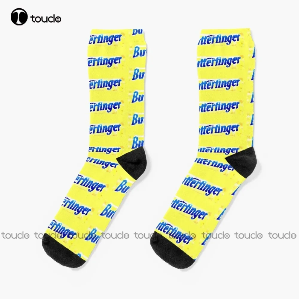 

Butterfinger Candy Bar Wrapper With Pastels Socks Custom Socks Personalized Custom Unisex Adult Teen Youth Socks Fashion New