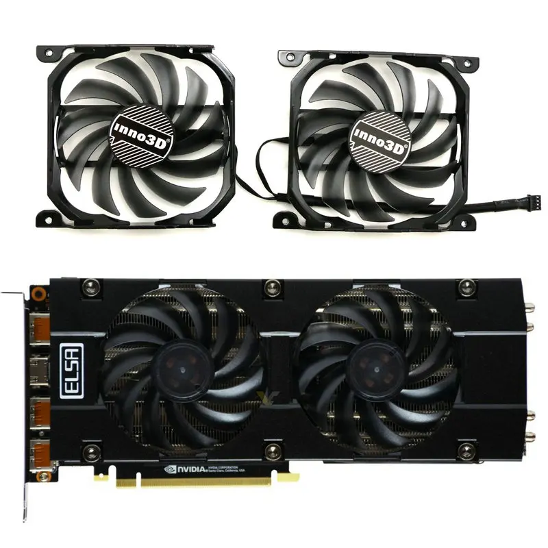 New for ELSA RTX2070 SUPER 8GB SAC Graphics Video Card Cooling Fan CF-12915S