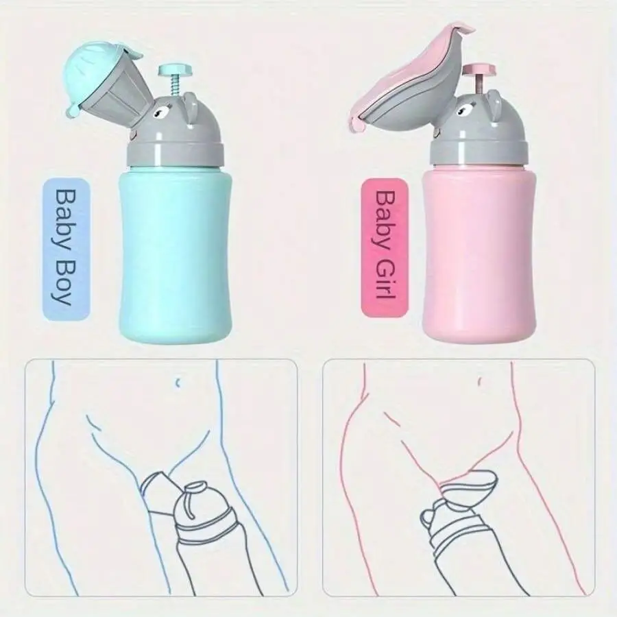 Orinatoio portatile, toilette igienica per ragazzi, ragazze, vasino a prova di perdite per attività all'aperto, toilette comoda per bambini, viaggio in auto