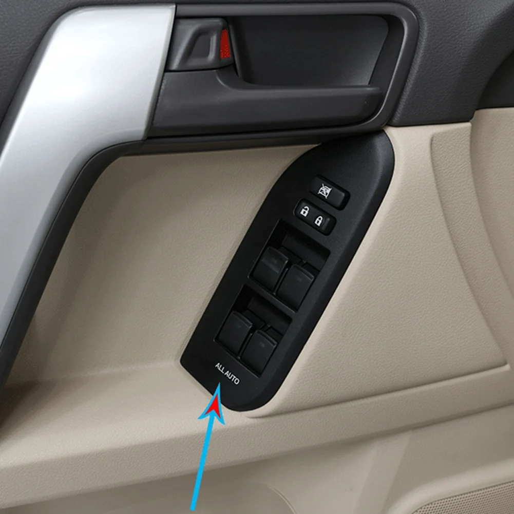 Painel de botão de elevação de janela BB FJ150 J15 Tampa da maçaneta da porta para Toyota Land Cruiser Prado 150 2014-2018