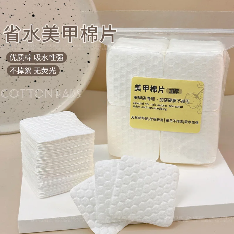 200/500 pz Ispessimento Professione Tamponi di Cotone per Salviette Per Unghie Senza Pelucchi di Alta Qualità Cotone Polish Remover Unghie Artistiche Strumenti di Pulizia