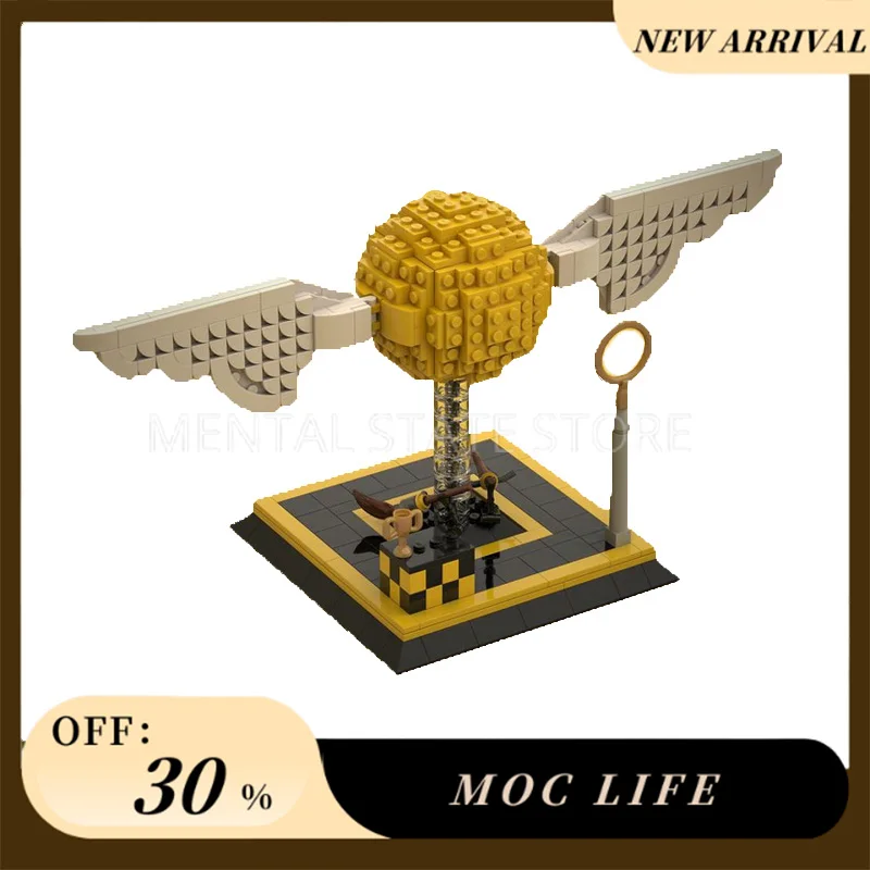 NEW 385PCS Customized MOC The golden snitch Building Blocks Technology Bricks DIY Creative Assembly Education Toys Holiday Gifts