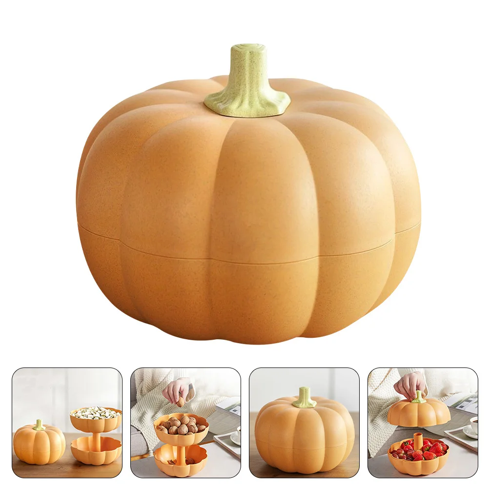 

Коробка для конфет с тыквой, декоративная банка для хранения чая, сахара, сухофруктов, муки, многофункциональный настольный контейнер для еды, товары для дома