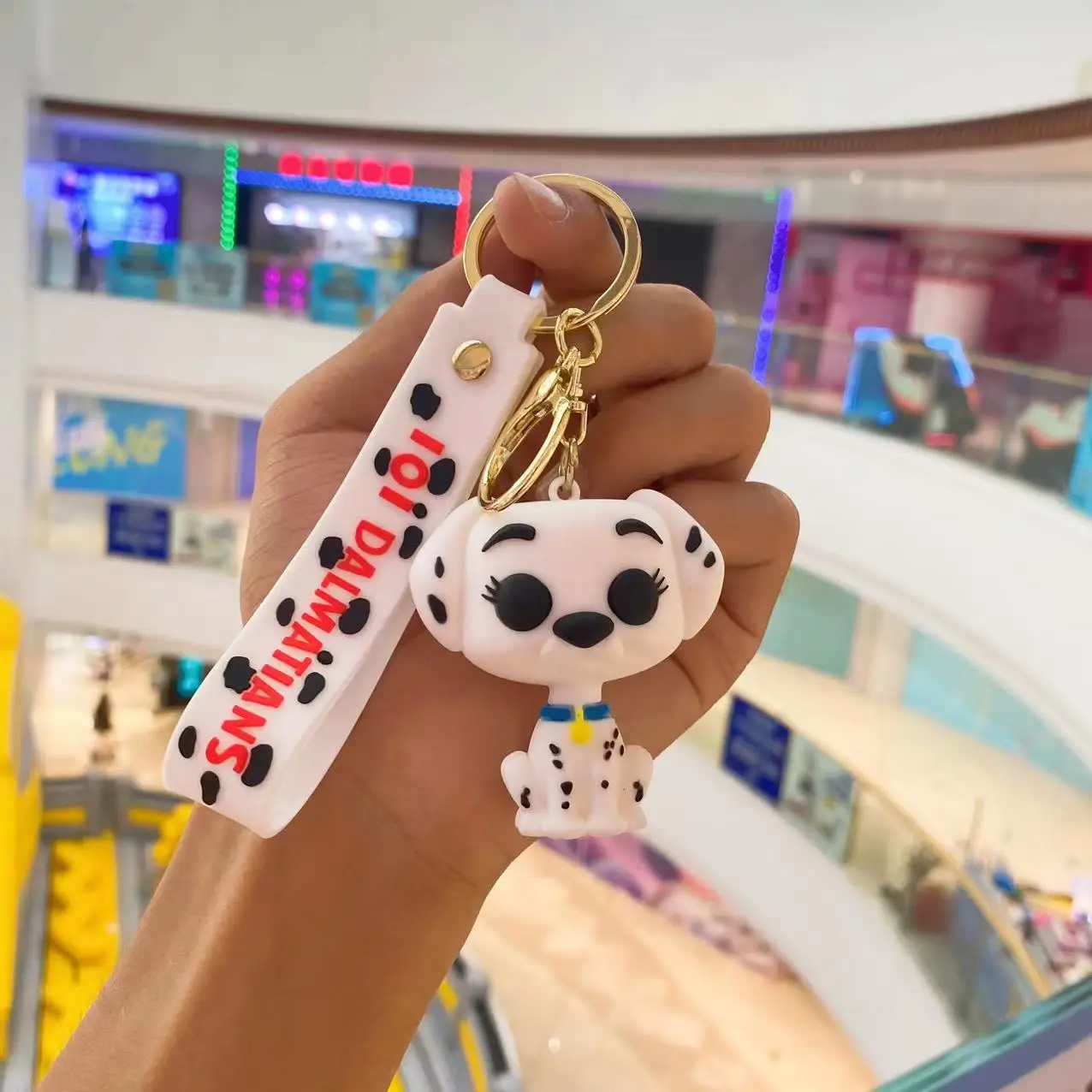 Cartoon Anime 101 Dalmatians Pendant Keychains Big Hero 6 Car Key Chain Baymax Keyring Mobile Phone Bag Hanging Jewelry Gifts