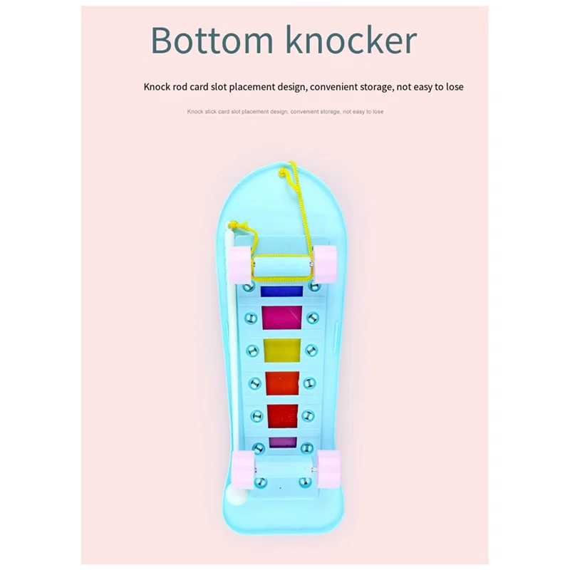 

Children's Octet Hand Percussion Instrument With Wheels And Towable Music Piano Percussion Instrumentabht