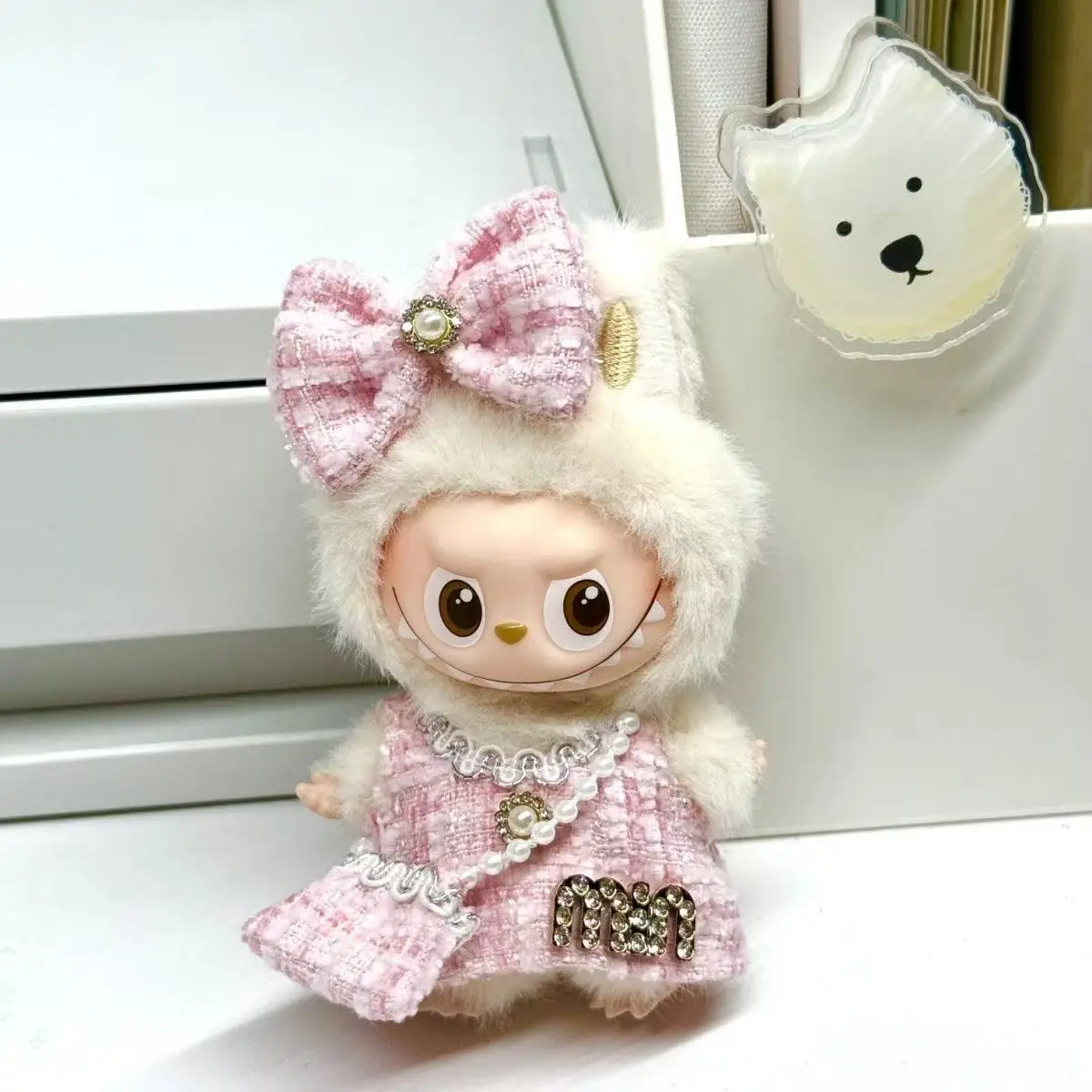 Robe de poupée 10cm, tenues à la mode pour Labubus 4.0, joli cadeau d'anniversaire, vêtements de styliste à collectionner, accessoires