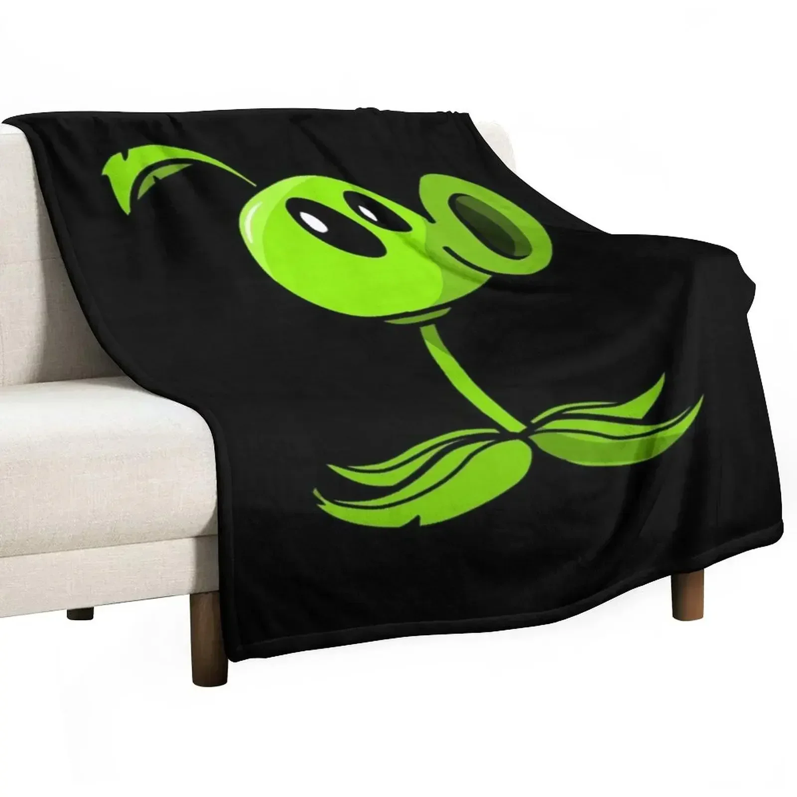 

Peashooter PVZ Throw Blanket Breathable Lightweight Blanket for Adults Kids