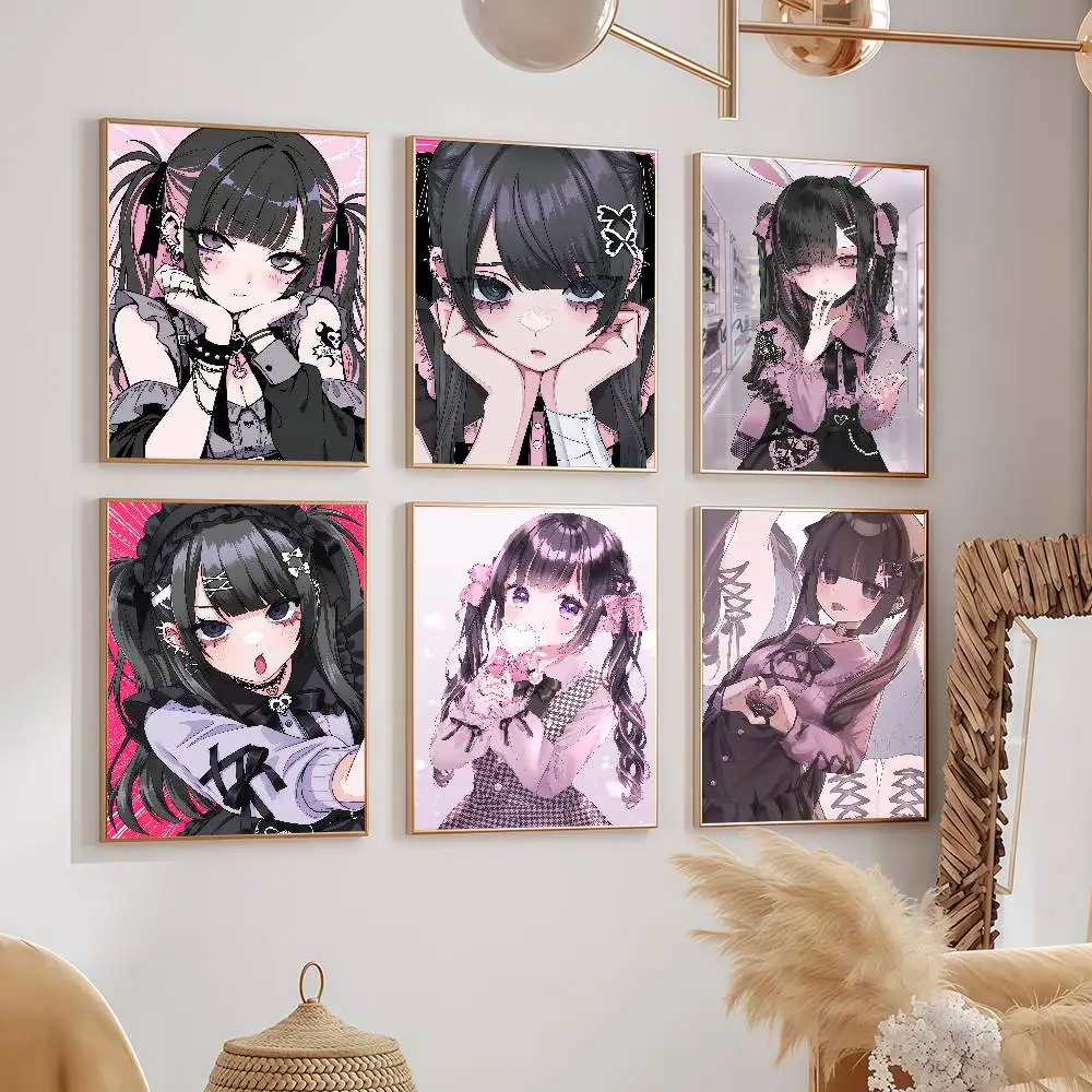 Cartoon-süße ANIME J-Jirai Kei Poster, Schlafsaal-Dekorationen, Wandbilder für Schlafzimmer und Wohnzimmer, Souvenirs