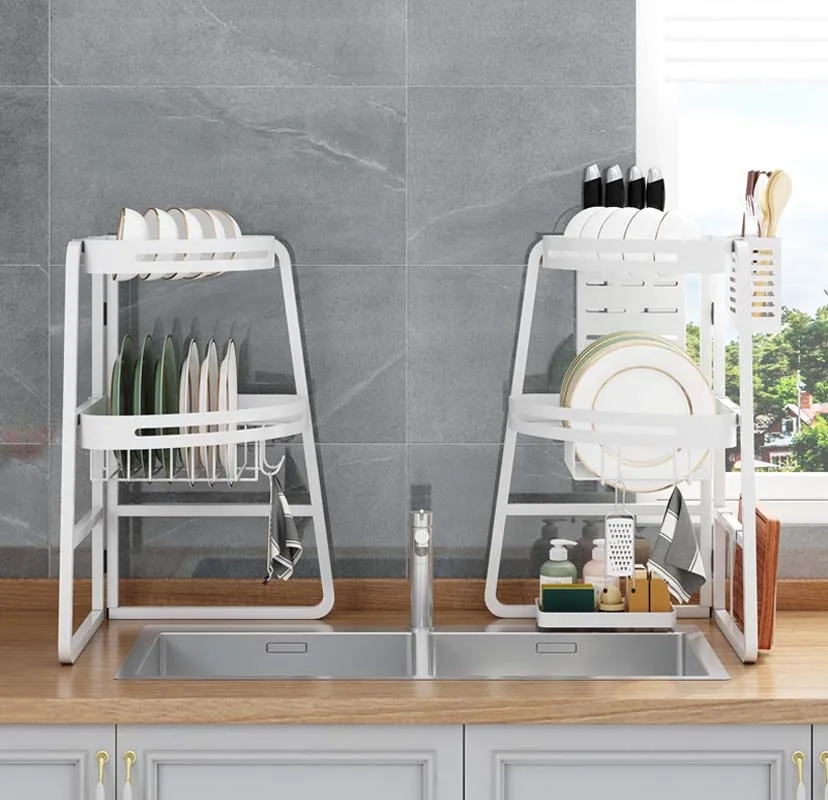 

Kitchen Countertop Corner Waterproof Breathable Dish Drying Rack Beautiful and Fashionable Storage Rack Multifunctional