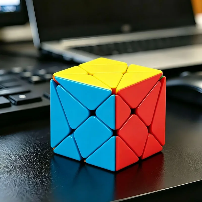 Cubo de Rubik Axis 3x3x3 JingGang MY, Desafíos Educativos de Inteligencia, Juguetes para Aliviar el Estrés y Mejorar la Concentración, Los Mejores Regalos, Cubo Mágico, Zauberwürfel