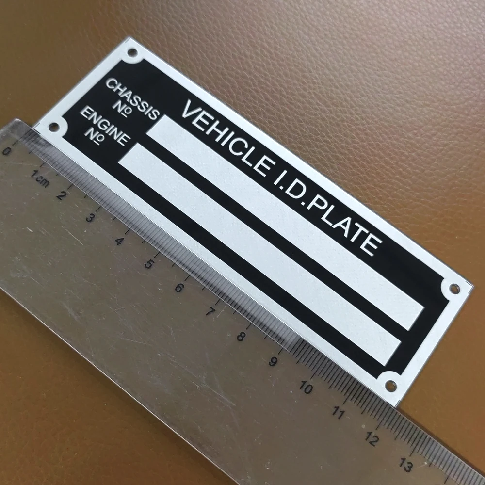 Trailer Vehicle ID Tag Aluminum Plant VIN Chassis Plates Car Motorbike Caravan RV Parts Camper Accessories