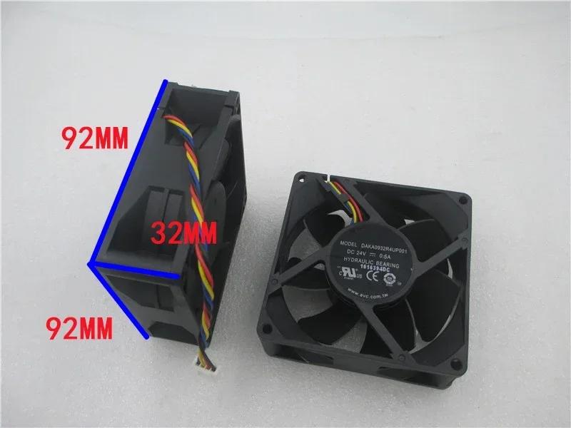 NEW original FAN FOR AVC DAKA0932R4UP001 24V 0.5A 9232 9CM 92*92*32mm hydraulic converter cooling fan