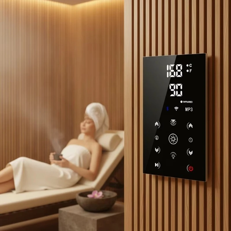 Electric Far-Infrared Sauna Controller Power Box with Acrylic Industrial Computer Control Panel